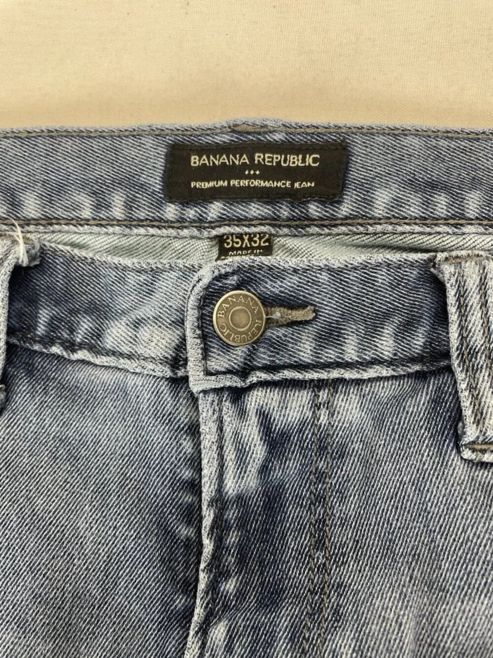 Banana Republic Jeans Mens 35x32  Premium Performance Stretch Denim